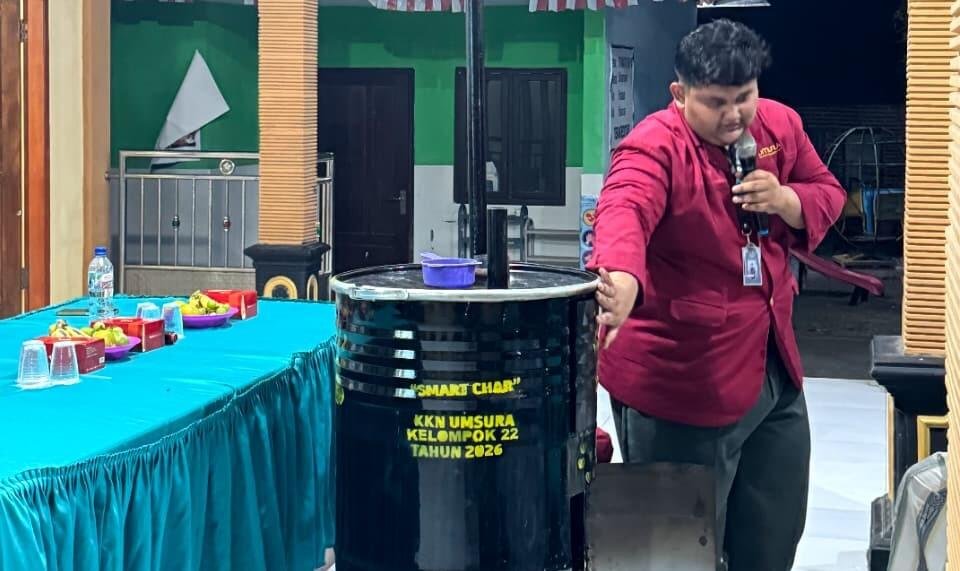 Peluncuran Smart-Char dan Penutupan KKN Umsura Kelompok 22 di Desa Banjarkejen