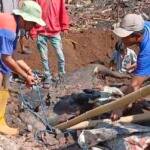 Mahasiswa KKN UM Jember Bersama Warga Gotong Royong Bersihkan Puing Rumah Korban Kebakaran di Desa Sumber Anom