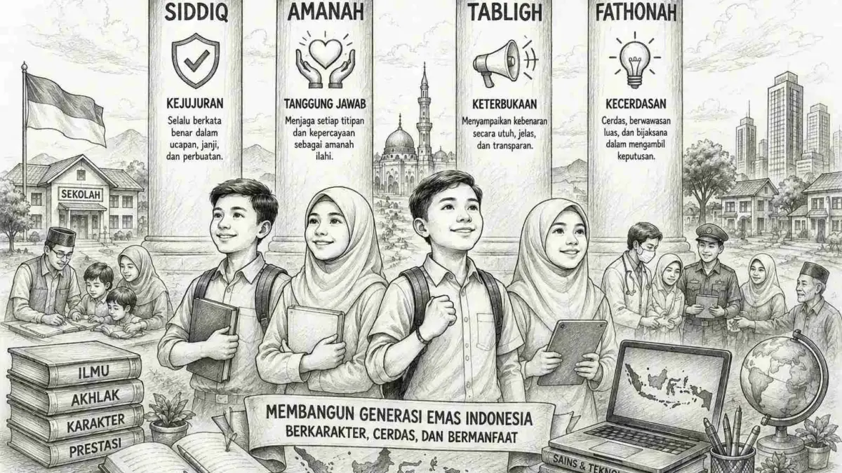 Empat Sifat Nabi untuk Membangun Generasi Emas Indonesia