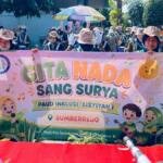 Drumband Gita Nada Sang Surya PAUD Inklusi Aisyiyah I Sumberrejo Meriahkan Pawai Tunas Athfal Bojonegoro