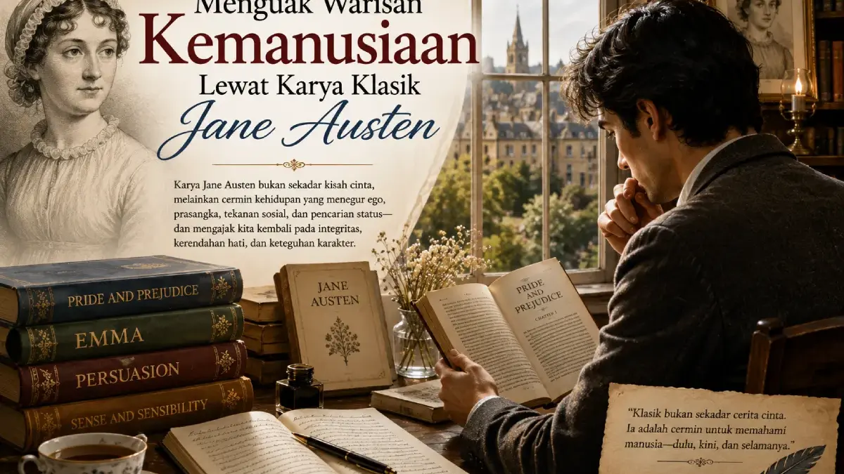 Menguak Warisan Kemanusiaan Jane Austen di Tengah Budaya Serba Cepat