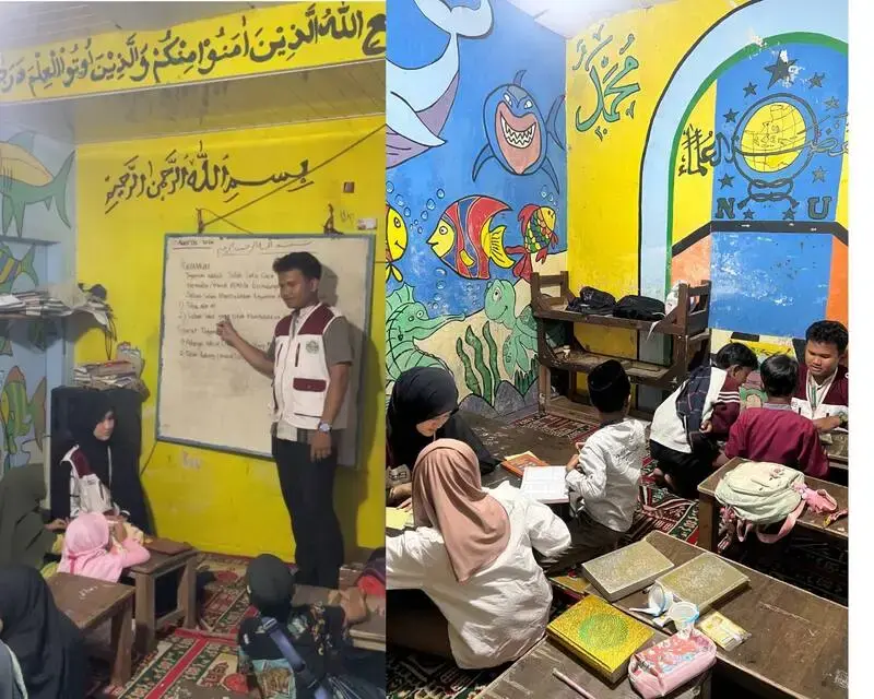 Pendampingan Pembelajaran Al-Quran dan Keislaman oleh Mahasiswa KKN MAs di Desa Pujon Lor