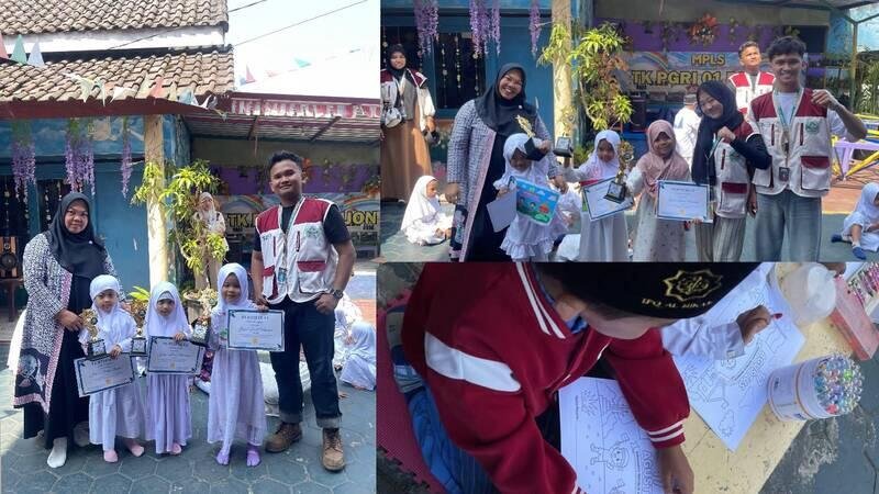 Lomba Mewarnai TK PGRI 1 Pujon Tingkatkan Kreativitas Anak