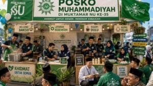 Posko Muhammadiyah Dampingi Muktamar ke-35 NU, Bakso Tembus 12.600 Mangkok dan 10 Ambulans Disiagakan