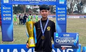 Valen, Siswa SMK Muhammadiyah 7 Gondanglegi Ini Juarai Piala Soeratin 2026 Kabupaten Malang