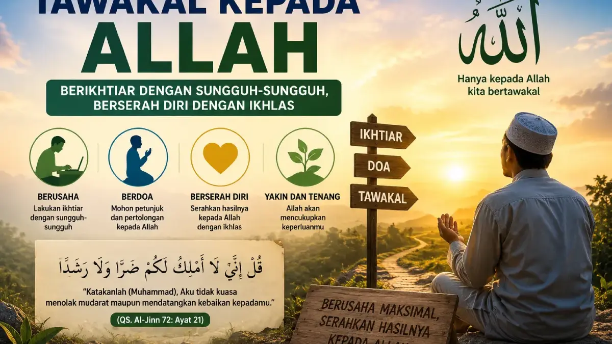 Tawakal kepada Allah Bukan Berdiam Diri, Ini Cara yang Benar