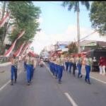 Penampilan HW SMA Muha Genteng Pukau Penonton di Lomba Gerak Jalan