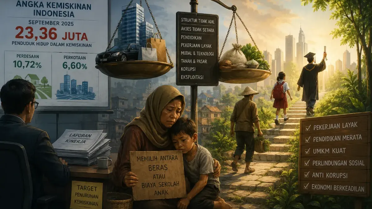 Kemiskinan Bukan Takdir: Ketika Negara Terlalu Nyaman dengan Angka
