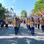 Kobarkan Semangat Kemerdekaan, SMPM One Genteng Raih Dua Penghargaan Gerak Jalan Tingkat SMP/MTs
