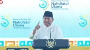 Prabowo Sebut Muhammadiyah 4 Kali Saat Buka Muktamar ke-35 NU di Tambakberas