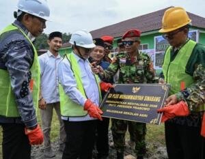 Mendikdasmen RI Letakkan Batu Pertama Pembangunan RKB SD Plus Muhammadiyah Sinabang