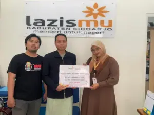 IMM Sidoarjo Salurkan Donasi Gempa Flores NTT melalui Lazismu