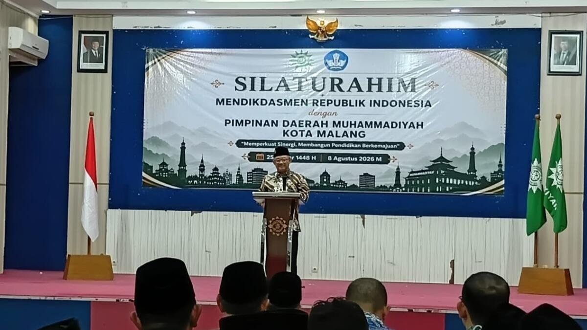 Kunjungan ke PDM Kota Malang, Mendikdasmen Dorong Muhammadiyah Perkuat Mutu dan Kemandirian Pendidikan