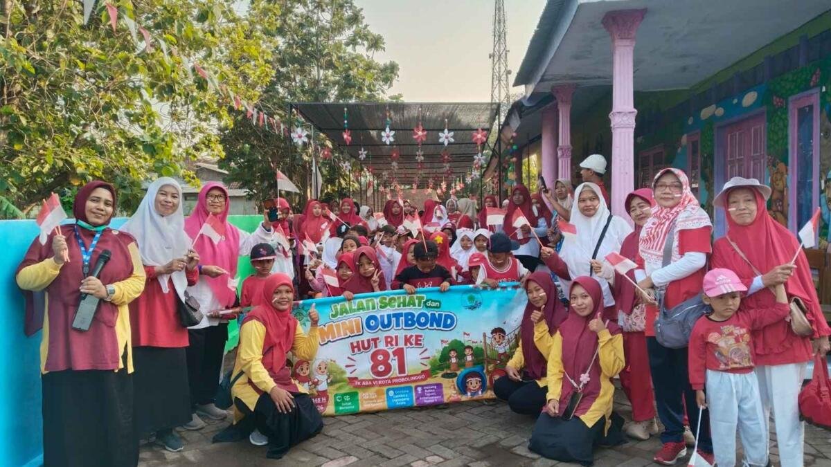 Menengok Kompaknya Guru dan Wali Murid di Mini Outbound TK ABA VI Kota Probolinggo
