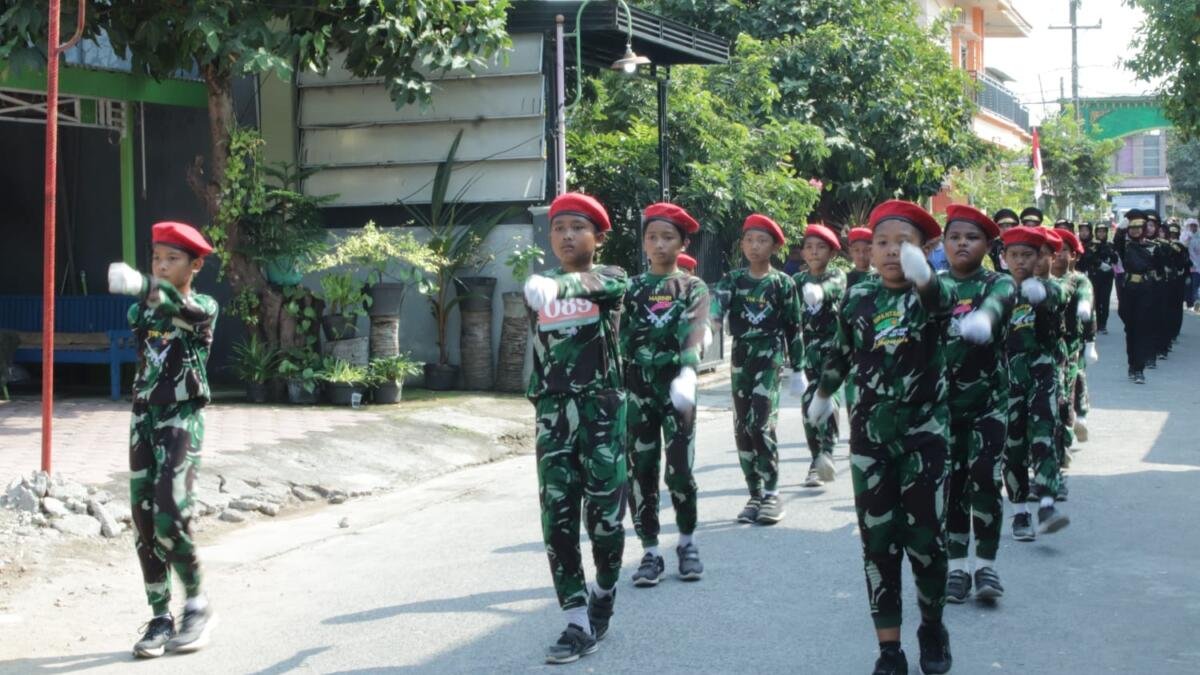 MIM Muhammadiyah 08 Kandangsemangkon Raih Juara 2 dan 3 Gerak Jalan HUT RI ke-81