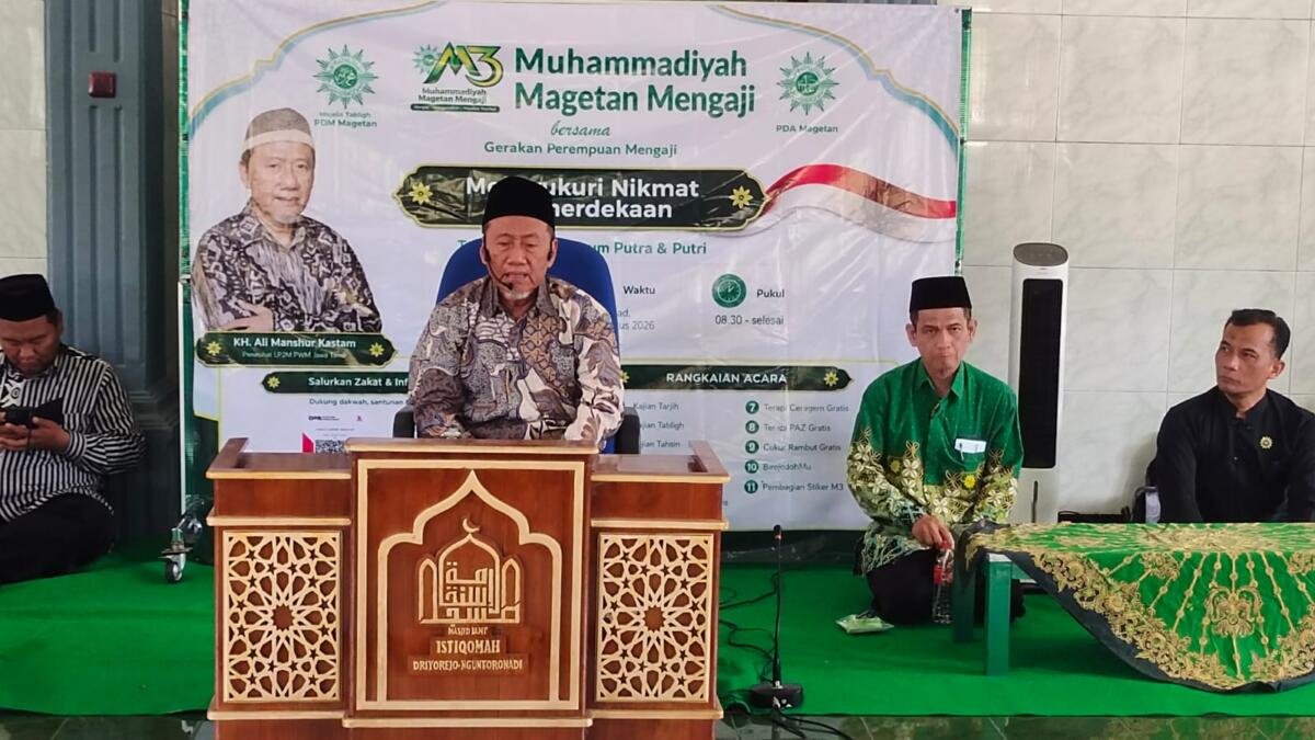 PCM Nguntoronadi Sukses Gelar Muhammadiyah Magetan Mengaji, Hadirkan 350 Jamaah