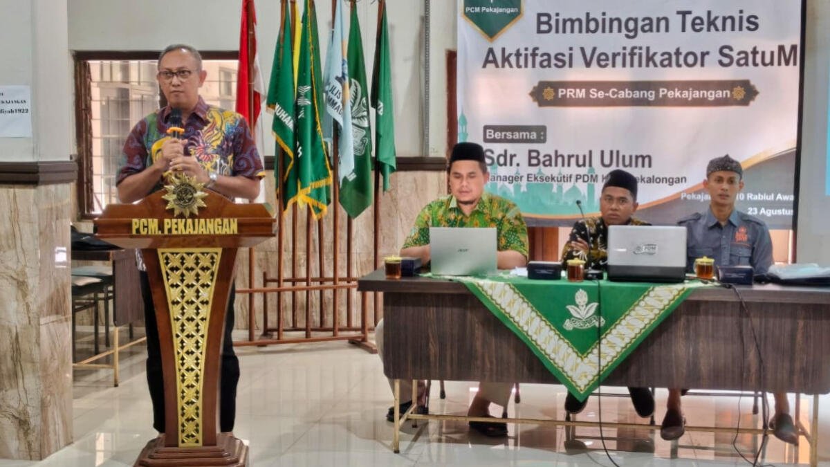 PCM Pekajangan Aktifkan Verifikator SatuMu, Perkuat Pendataan E-KTAM di Tingkat Ranting