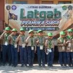 Percaya Diri Berseragam Hizbul Wathan, MI Muhammadiyah Resik Ikuti Latgab Pramuka Siaga Sambeng