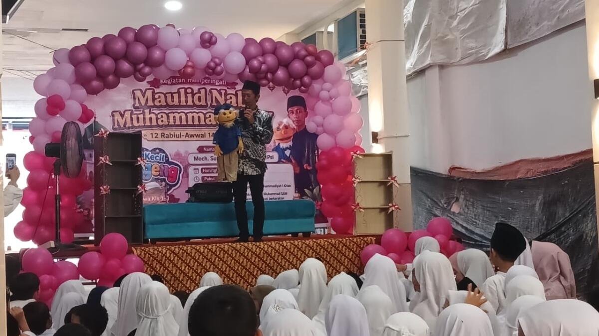 Peringati Maulid Nabi, SD Muhammadiyah 1 Krian Tanamkan Akhlak Rasulullah