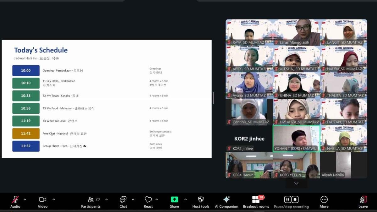 SD Mumtaz Perkuat Komitmen World Class Education melalui Global Classroom