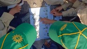 Puzzle Tanpa Lem Jadi Cara Unik Hizbul Wathan SD Muhammadiyah 2 Bojonegoro Latih Ketangguhan Siswa