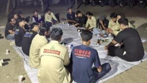 Raker di Pantai Putri Klayar, PRPM Karangwungulor Petakan Potensi Anggota dan Susun Program