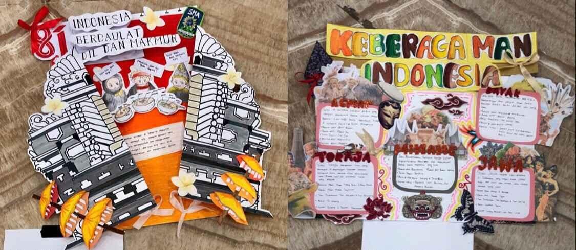 Semarak Merah Putih Smamda, 18 Gen Adu Kreativitas dalam Lomba Menghias Mading