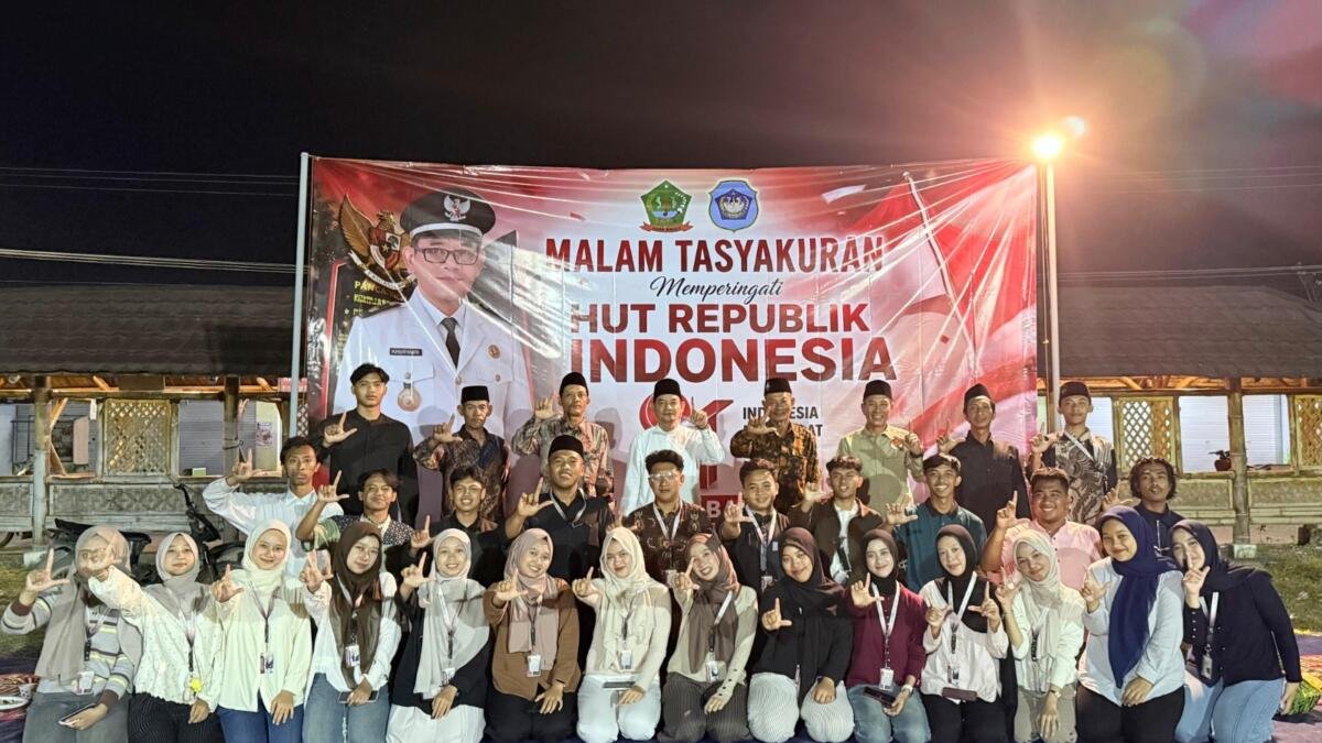Tasyakuran HUT RI di Balun, Warga Lintas Agama Rayakan Kemerdekaan Bersama KKN 195 UMM
