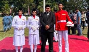 Tiga Siswa SMA Muha Genteng Perkuat Paskibraka HUT ke-81 RI Tingkat Kecamatan