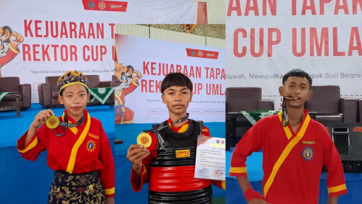 Tiga Wakil SMP Muhammadiyah 25 Lamongan Borong Medali di Tapak Suci Rektor Cup Umla