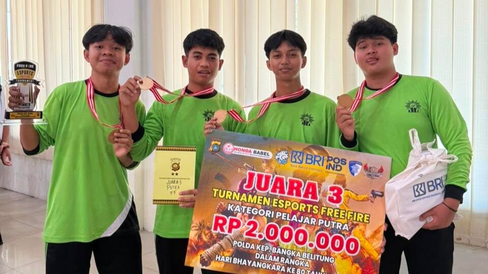Tim Esport Free Fire SMA Muhammadiyah Toboali Raih Juara dalam Dua Perlombaan