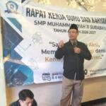 Tingkatkan Semangat, Guru dan Karyawan SMP Muven Peroleh 11 Filosofi Sayur Unggulan