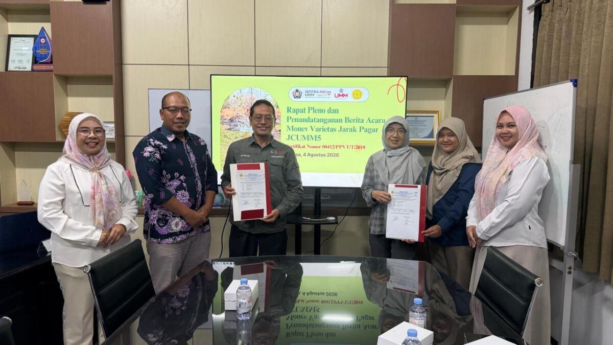 UMM Perkuat Pengembangan Energi Terbarukan Lewat Varietas Baru Jarak Pagar JCUMM5