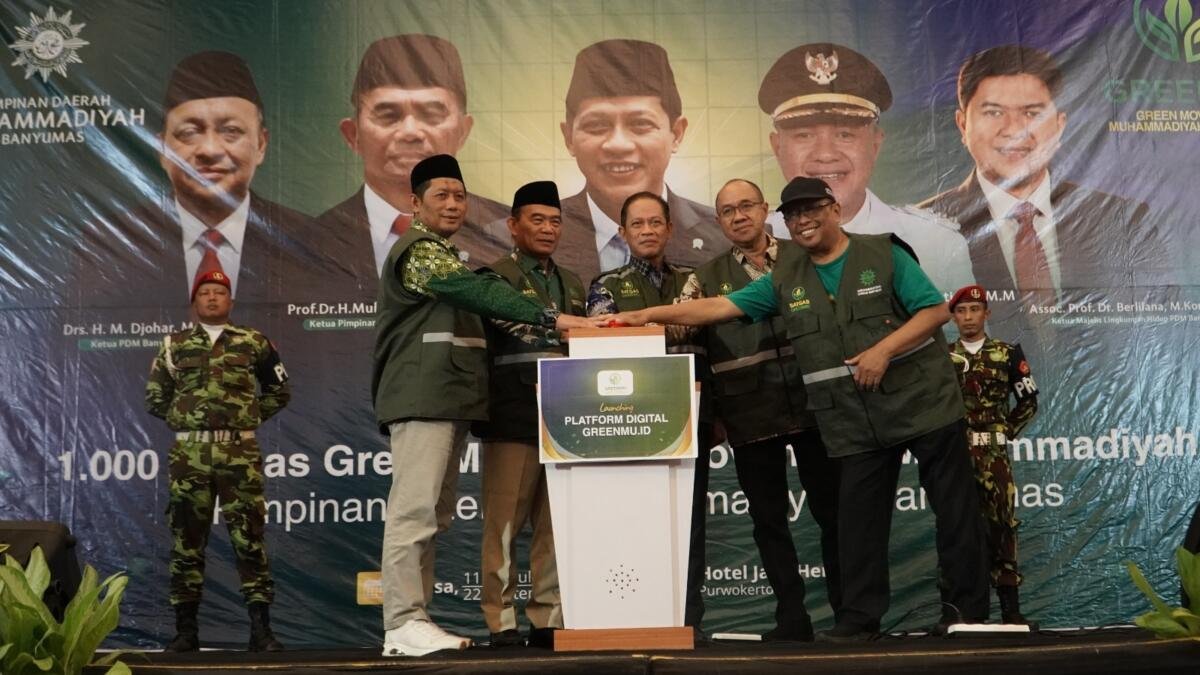1.014 Satgas GreenMu Dikukuhkan, Muhammadiyah Banyumas Bidik Dampak Ekologi dan Ekonomi