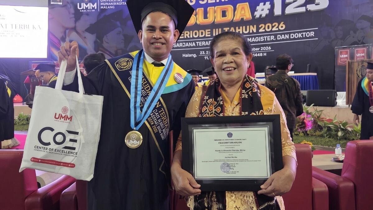 Aloysius Gonzaga Alnabe, Wisudawan Terbaik UMM yang Menemukan Indahnya Toleransi