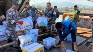 Bantuan Tahap Pertama Tiba di Flores, Langsung Didistribusikan ke Empat Posyan Muhammadiyah