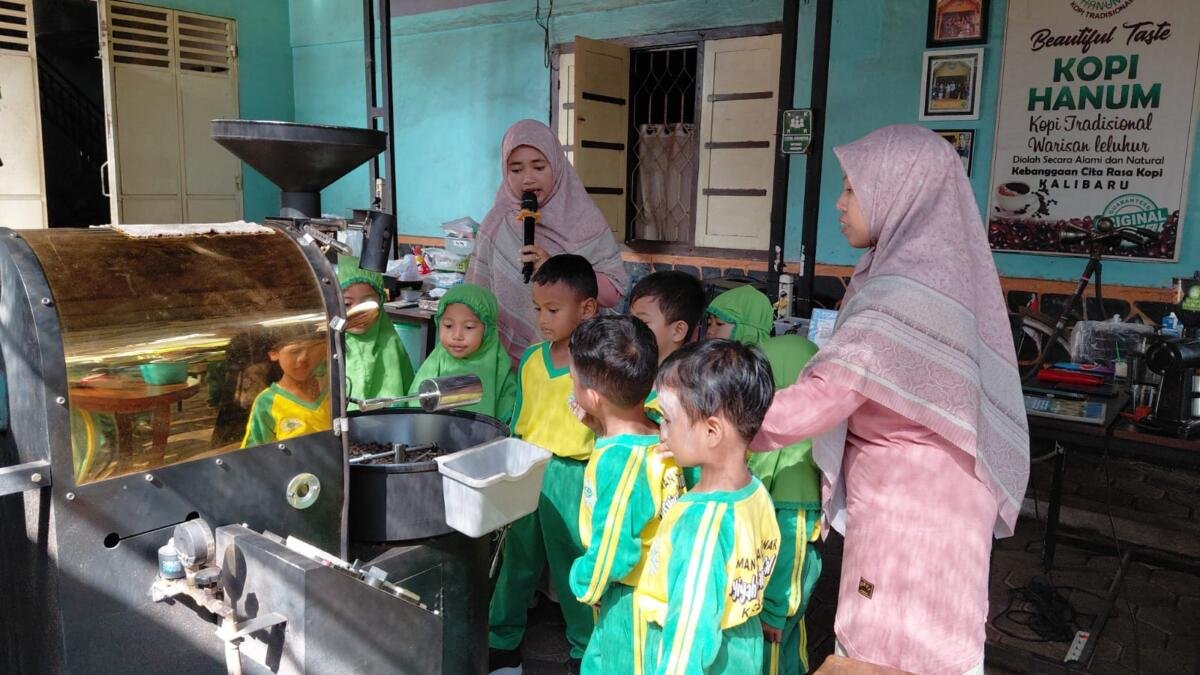 Barista Kids TK ABA Kalibaru, Kenalkan Perjalanan Kopi dari Pohon hingga ke Cangkir