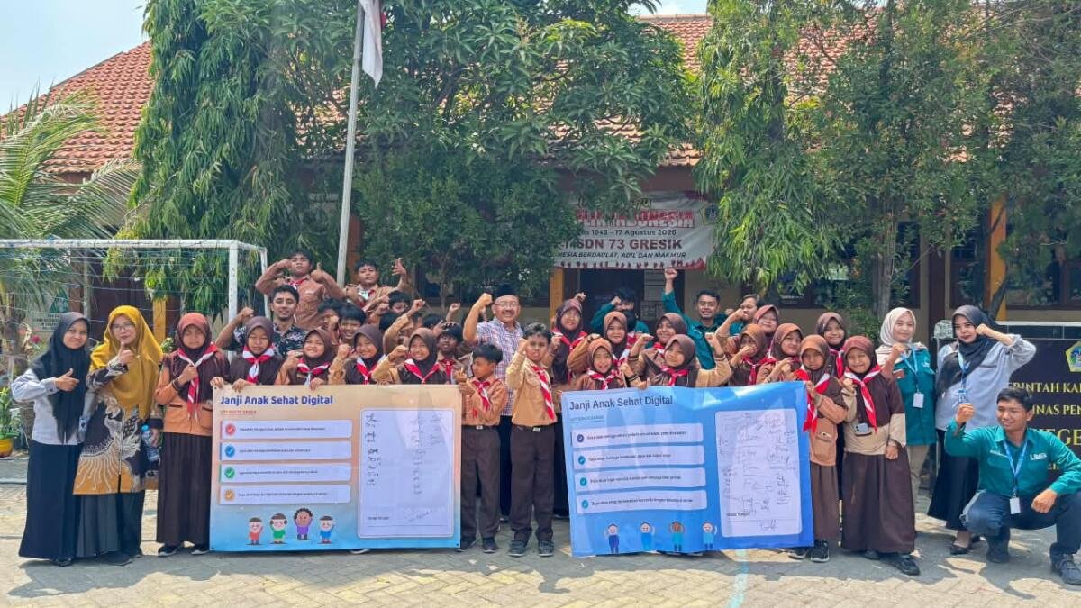 Cegah Kecanduan Gadget, Mahasiswa PGSD UMG Gelar Seminar Interaktif untuk Siswa SDN 73 Gresik