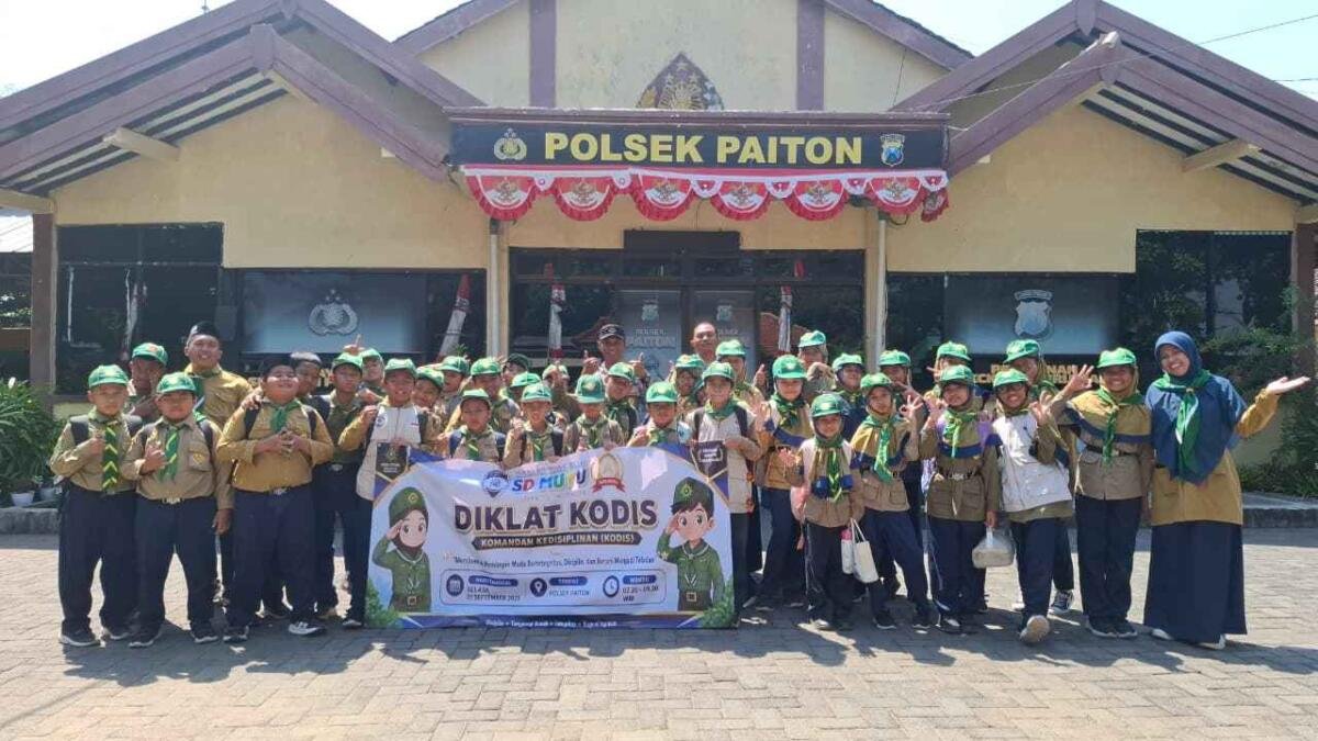 Diklat Kodis SD Mutu Paiton Bersama Polsek Paiton: Bentuk Pemimpin Muda Berintegritas dan Disiplin