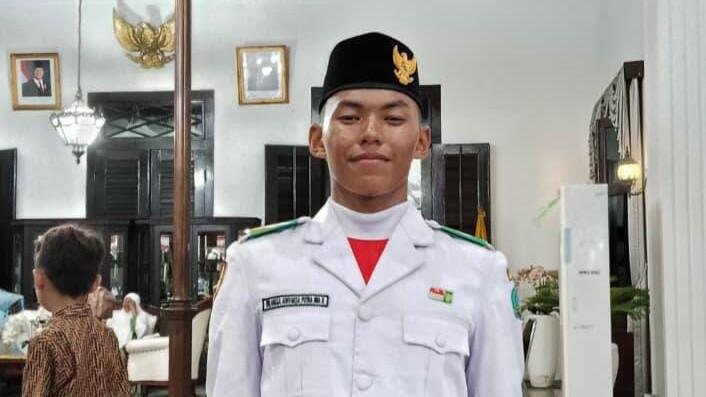 Erlangga, Siswa Smamuga yang Menembus Ketatnya Seleksi Paskibraka Sidoarjo 2026