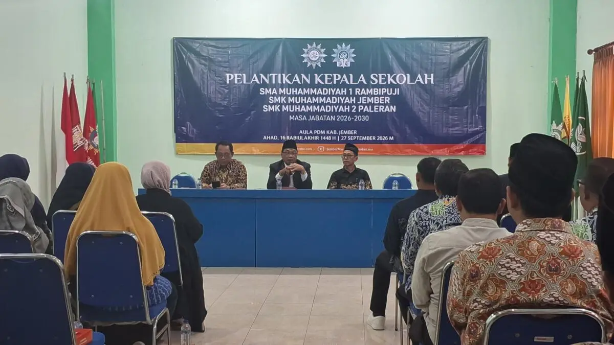 Estafet Kepemimpinan Pendidikan Muhammadiyah, Tiga Kepala Sekolah di Jember Dilantik