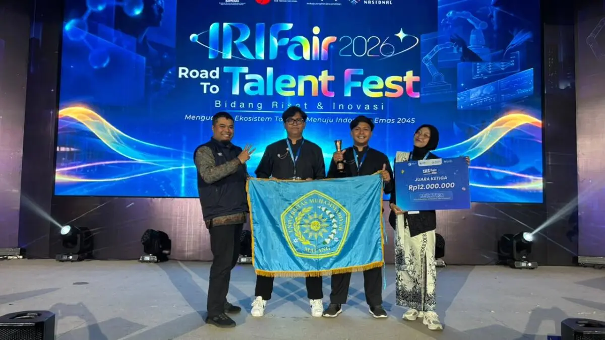 Gagas Blue Carbon Digital Twin Kepulauan, Tim Mahasiswa UMM Sabet Bronze Medal IRIFair 2026