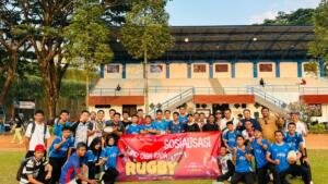 Gandeng Pengprov Rugby Jatim, PKO UMM Sosialisasikan Rugby kepada Pelajar Kota Malang