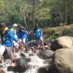 Hari Ketiga LDKS Spemsaga, Siswa Belajar Kepemimpinan lewat Susur Sungai