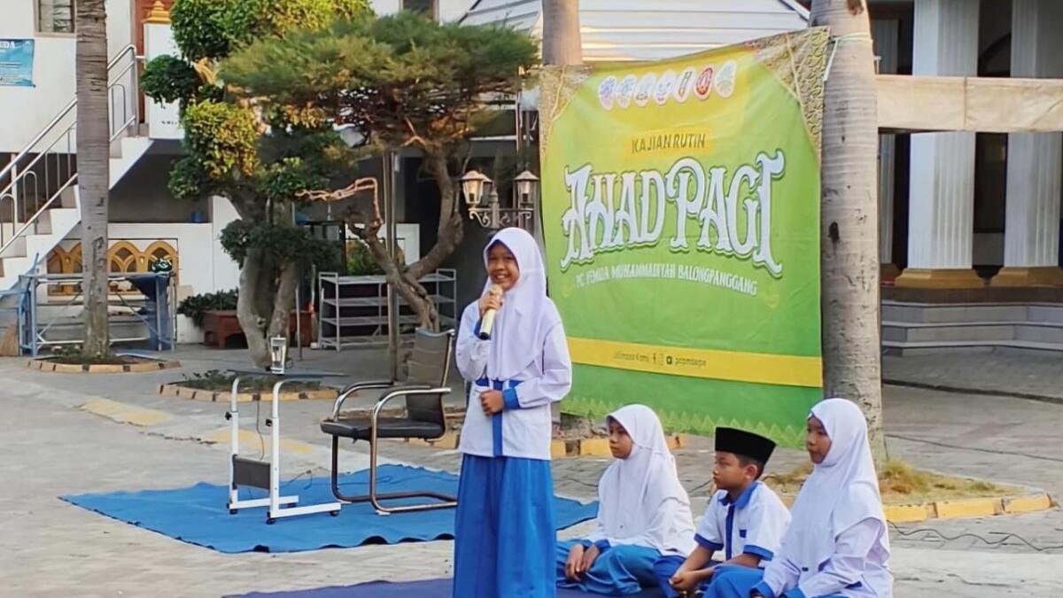 Kagumi in Action ! Talenta Hebat Siswa SD Mutu Pukau Jamaah Kajian Ahad Pagi Balongpanggang