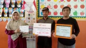 KLL PCM Tulangan Serahkan Donasi Bencana NTT Rp32,29 Juta kepada Lazismu PDM Sidoarjo