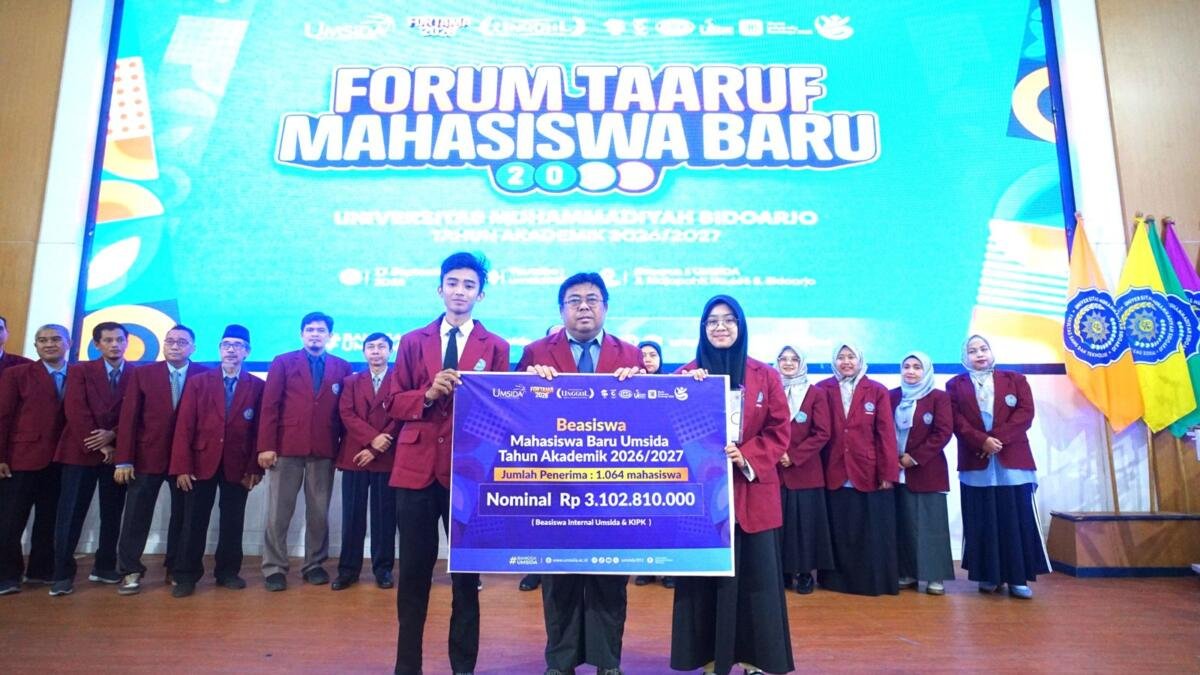Umsida Salurkan Rp3,1M Beasiswa untuk Maba 2026/2027
