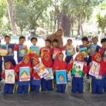 Kreasi Gambar Berhias Tanaman Warnai Siswa Kelas Alam Sekolah Inovatif Jagir