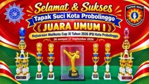 Tapak Suci Kembali Raih Juara Umum I Wali Kota Cup XI 2026