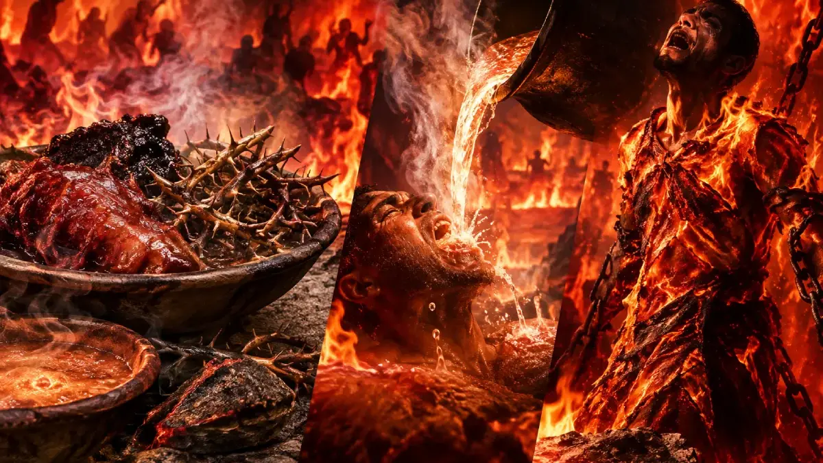 Makanan, Minuman, dan Pakaian yang Menjadi Azab di Neraka